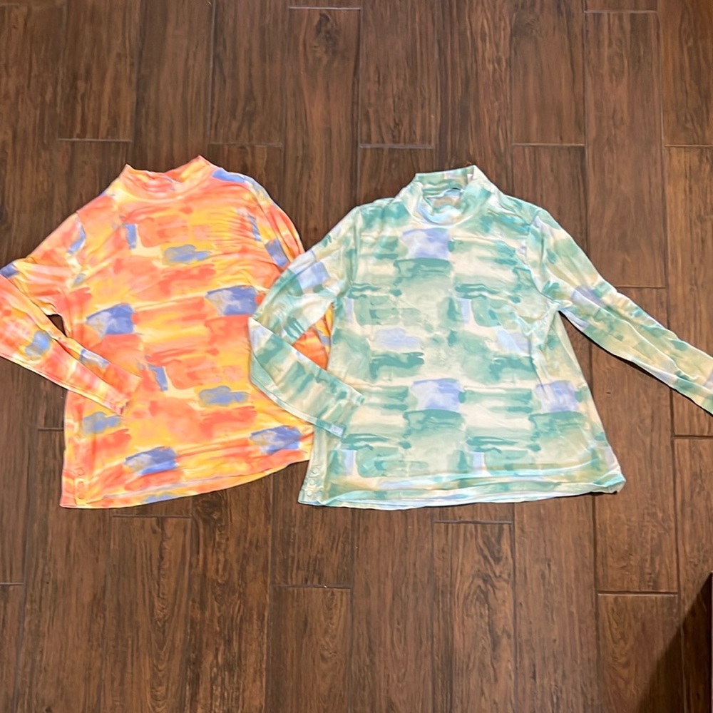 Sport Savvy Colorful Long Sleeve Tops